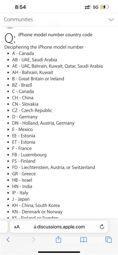 iphone country code list|what country is my iphone from.